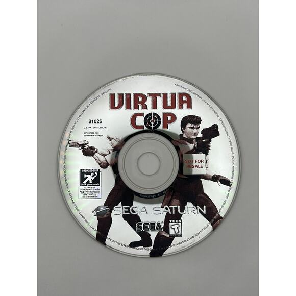 Sega Saturn Virtua Cop Disc Only FREE SHIPPING - Picture 1 of 3